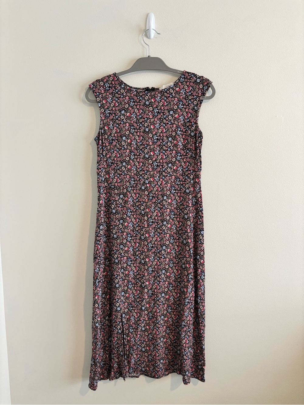 LOFT Floral Paisley Midi Dress